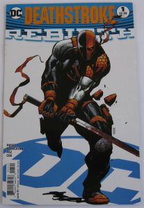 Deathstroke #1 (Oct 2016, DC), VFN condition (8.0), Clock King app, copy A