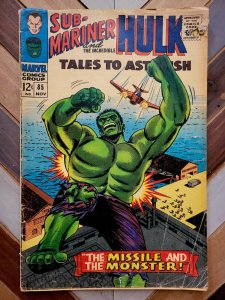 Tales To Astonish #85 3.0 (Marvel 1966) SUB-MARINER/HULK KRANG Everett Kirby Art