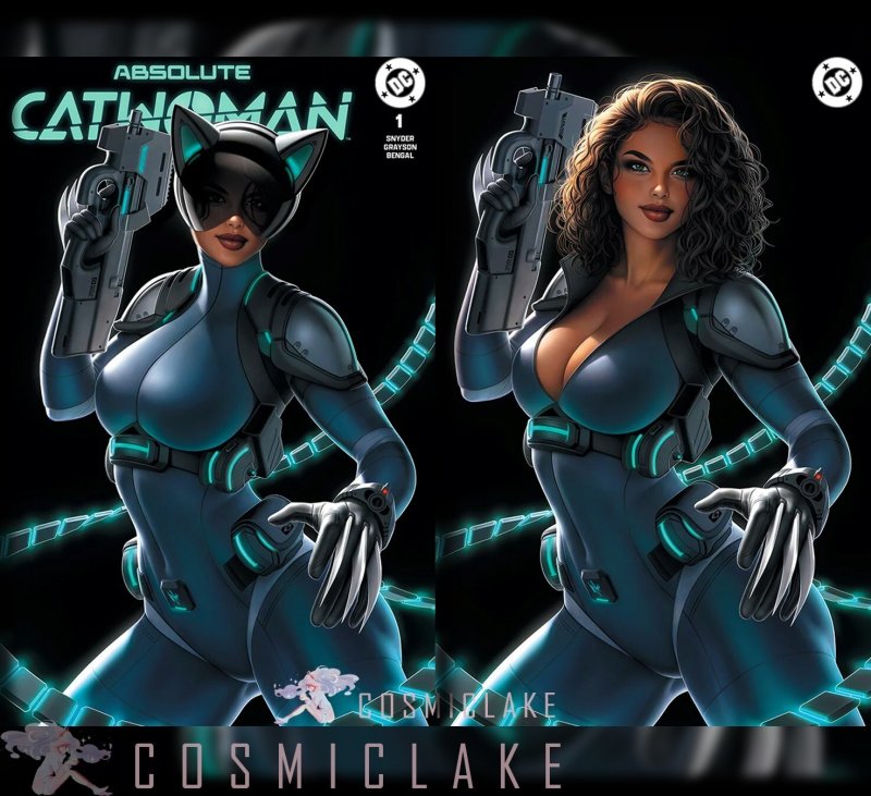 ABSOLUTE CATWOMAN #1 WARREN LOUW VIRIGN VARIANT SET LTD 999 PREORDER 6/10 ☪
