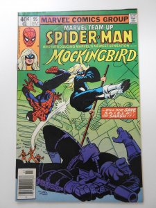Marvel Team-Up #95 Newsstand Edition (1980) 1st Mockingbird! Solid VG+ Condition