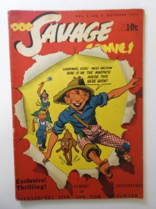 Doc Savage Comics #20 (1943) GD Centerfold detached, manufactured w/ 1 staple