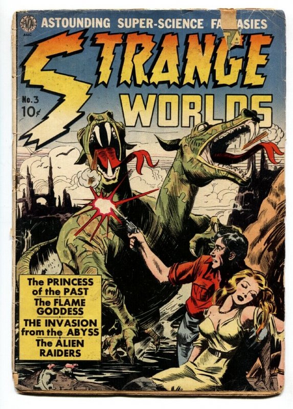 STRANGE WORLDS #3 comic book-FRAZETTA-WOOD-ORLANDO-PRE CODE G