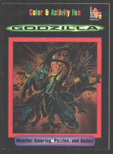 Godzilla Color & Activity Book 1984-Random House-Monster coloring-mazes-codes...