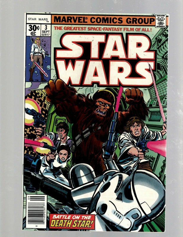 Star Wars # 3 NM Marvel Comic Book 1st Print Luke Skywalker Chewbacca R2D2 SB5