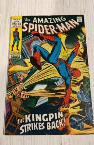 The Amazing Spider-Man #84 (1970) kingpin strikes back fn/VF