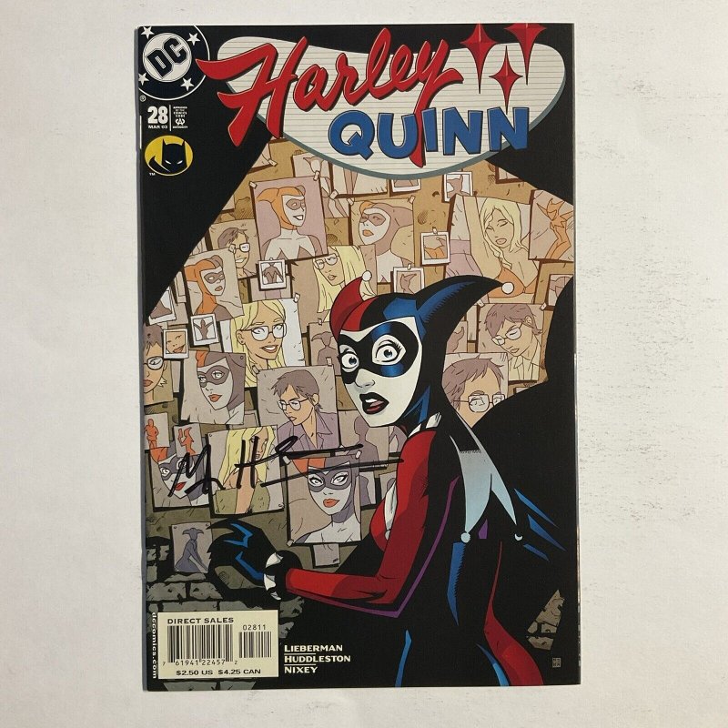 Harley Quinn 28 2003 Signed by Huddleston DC Comics NM near mint