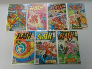 Flash comic lot 23 different 40c covers from #267-288 avg 6.0 FN (1978-80 1st Se