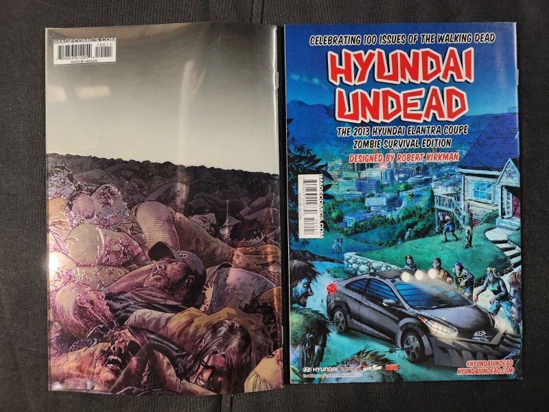 Walking Dead 2PC LOT #100 Chromium Wraparound+McFarlane Variant/1st Negan(9/9.2)