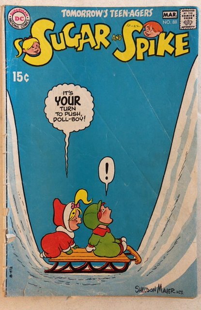 Sugar and Spike #88 (1970)produced w/1 staple, cvr is tenuous