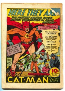 BLUE BEETLE #15 1942-Holyoke-NAZI issue-WWII comic book