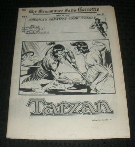 1973 MENOMONEE FALLS GAZETTE Comic Weekly #71 April 23 VG+ 4.5 Tarzan / Air Hawk