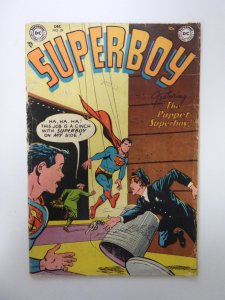 Superboy #29 (1953) Fair condition cover detached both staples