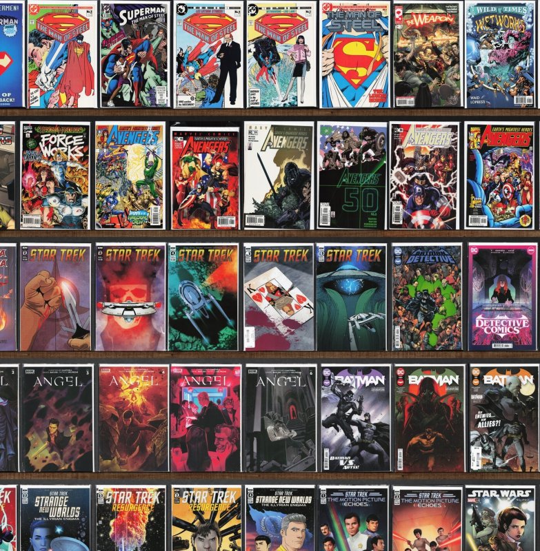 Huge Lot 170+ Comics with Avengers, New Super Man, Star Trek & More!