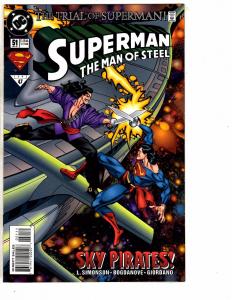 9 Superman Man Of Steel DC Comics # 48 49 51 52 53 54 55 56 57 Batman Flash J214