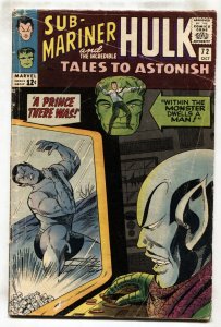 TALES TO ASTONISH #72--HULK--MARVEL---SILVER-AGE--comic book