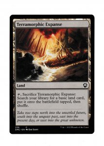 TERRAMORPHIC EXPANSE | COMMON | COMMANDER: DOMINARIA UNITED #239 | MTG 2022