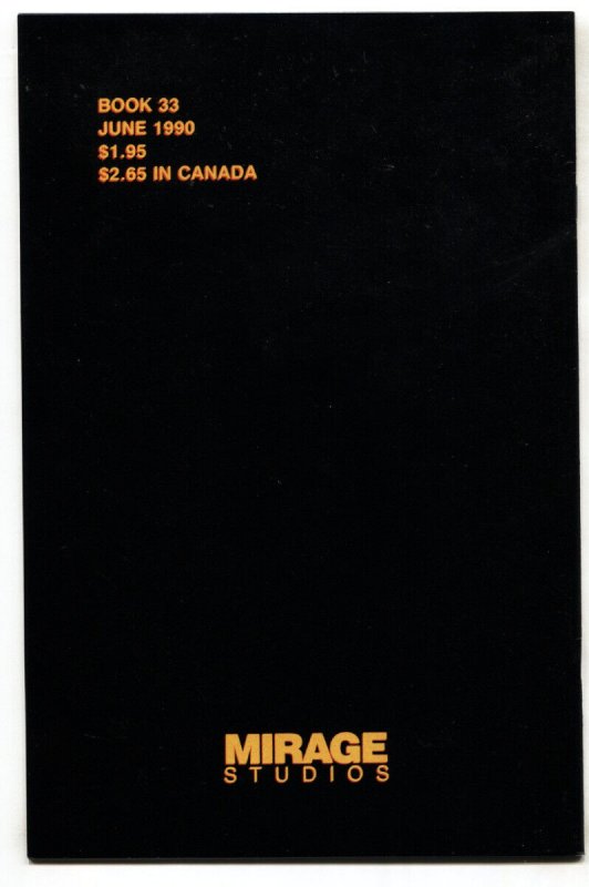 TEENAGE MUTANT NINJA TURTLES #33--Mirage--comic book--NM-