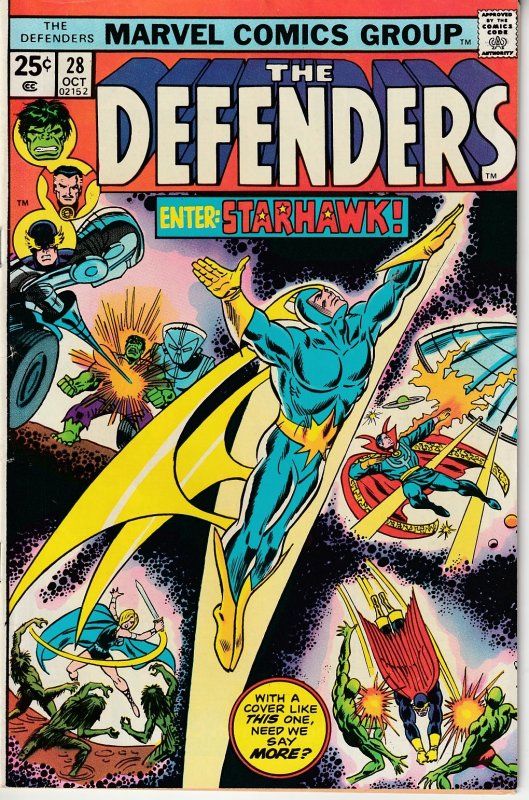 Defenders(vol. 1) # 28 Guardians of The Galaxy ! 1st Full app. of Starhawk