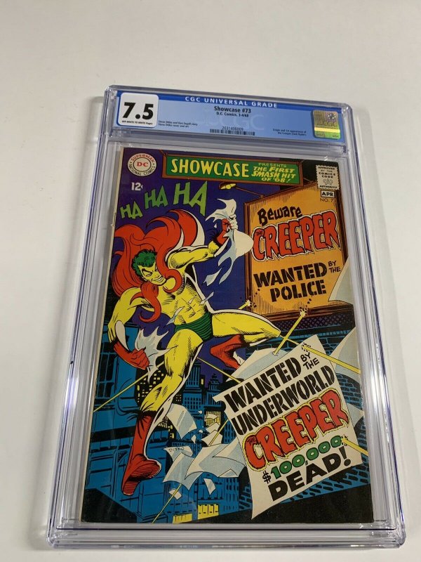 Showcase 73 Cgc 7.5 Ow/w Pages 1st Creeper Dc Comics Silver Age