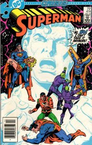Superman (1st Series) #414 (Newsstand) VF ; DC | Crisis Cross-Over