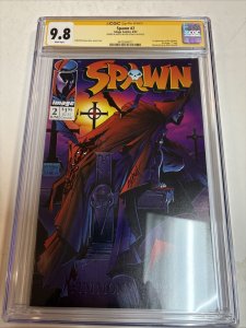 Spawn (1992) # 2 (CGC 9.8 SS) Signed & Sketch Ken Stacy * 1st Full App