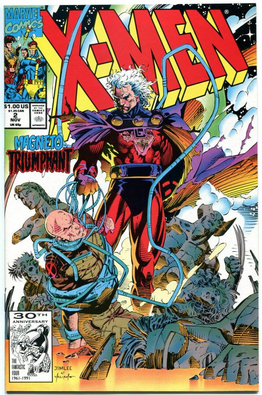 X-MEN #2, NM+, Magneto, 1991, Wolverine, Gambit, Storm, Rogue