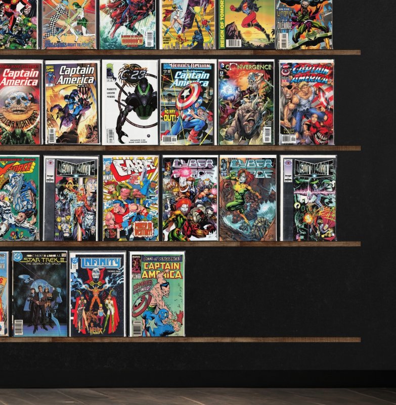 Huge Lot 140+ Comics with Captain America, Touch, Cyberforce, Superman & More!