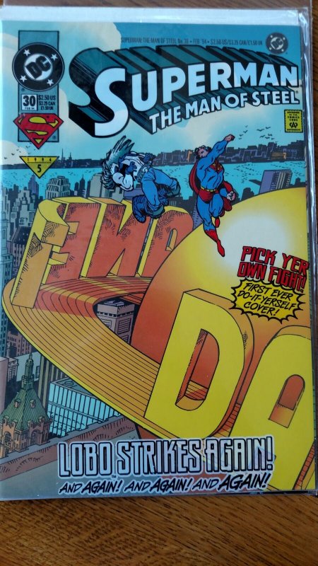 Superman the Man of Steel #30 (DC, 1994) Condition: NM+ Collectors edition