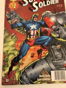SUPER SOLDIER #1 : DC / Marvel Amalgam VF-; Newsstand, Superman Captain America