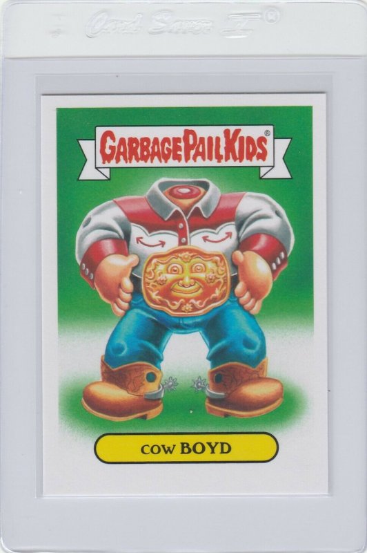 Garbage Pail Kids Cow Boyd 2b GPK 2016 American As Apple Pie In Your Face