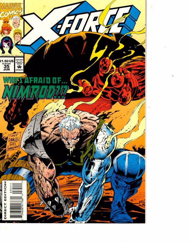 Lot Of 2 Marvel Comic Books X-Force #35 and #34 Thor ON3