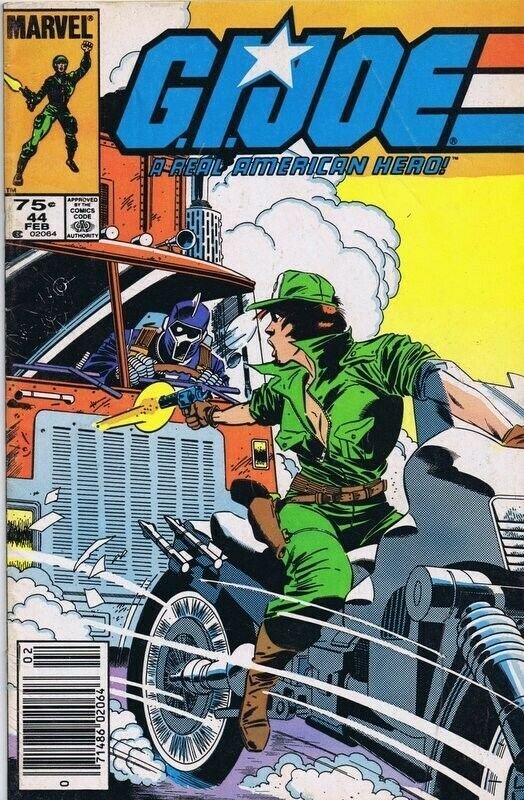 GI Joe #44 ORIGINAL Vintage 1986 Marvel Comics 1st Dr. Mindbender Bazooka BATS