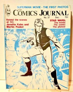 COMICS JOURNAL MAGAZINE #37 (1977) STAR WARS HAN SOLO SUPERMAN STEVE REEVES