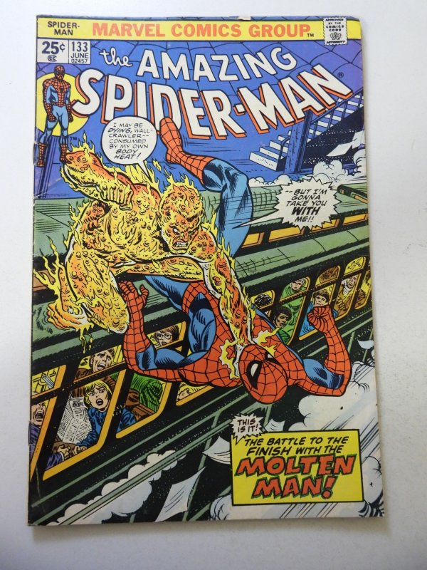 The Amazing Spider-Man #133 (1974) VG/FN Condition MVS Intact