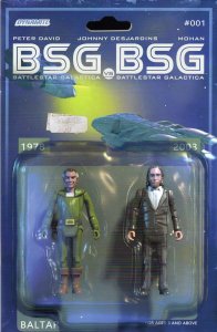 Battlestar Galactica: BSG vs. BSG #1D VF/NM ; Dynamite | Action Figure Variant