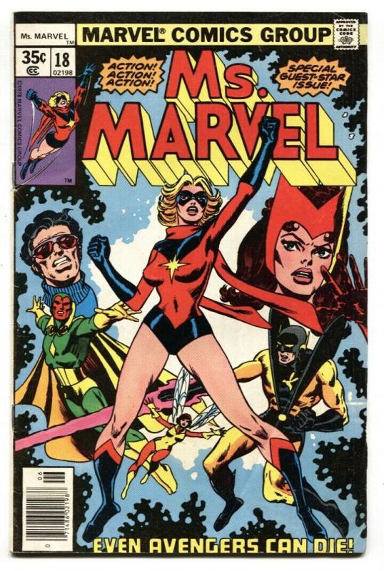 MS. MARVEL #18 1st appearance MYSTIQUE Avengers Ultron Marvel 1978 FN