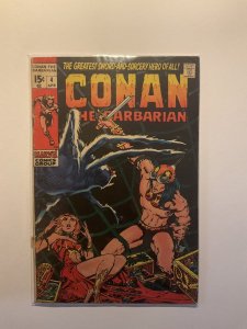 Conan The Barbarian 4 Very Good- Vg- 3.5 Marvel 
