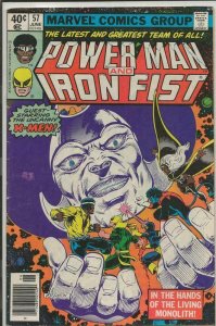 Power Man and Iron Fist #57 ORIGINAL Vintage 1979 Marvel Comics Uncanny X Men