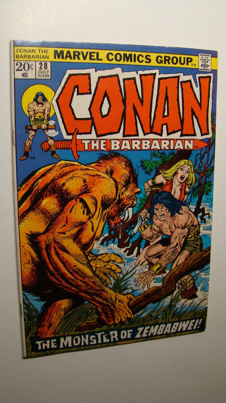 Conan 28 High Grade 1973 Robert E Howard Barbarian Bondage Cover Comic Books Bronze Age