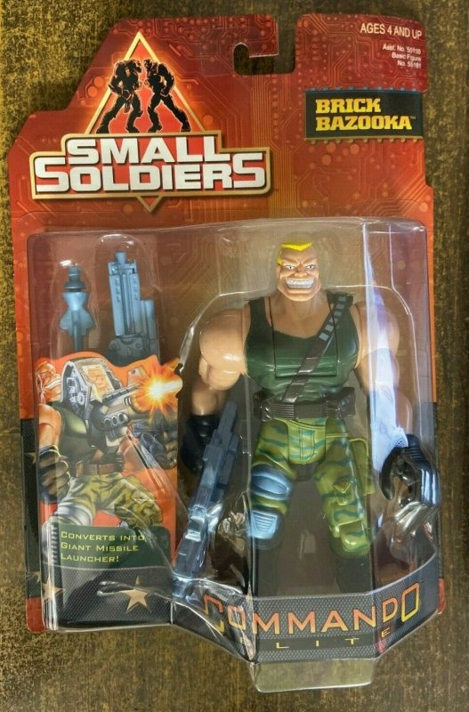 SMALL SOLDIERS: BRICK BAZOOKA Action Figure SEALED on Card! Kenner, 1998