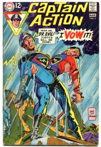 CAPTAIN ACTION #3-GIL KANE COVER ART-DC VG