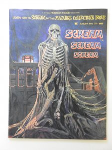 Scream #1 (1973) HTF Horror Magazine! Sharp VF- Condition!!