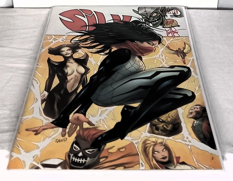 SILK #1 Greg Land Dynamic Forces Exclusive Cover Signed Remarked Ken Haeser