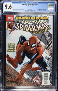 (2008) AMAZING SPIDERMAN #546 1st MISTER NEGATIVE! Brand New Day Pt 1 CGC 9.6