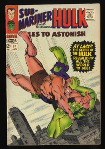 Tales To Astonish #87 VG 4.0 giant ant man hulk