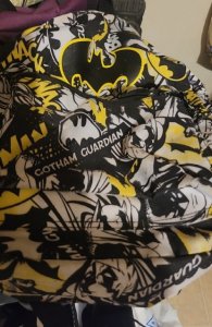 white batman backpack