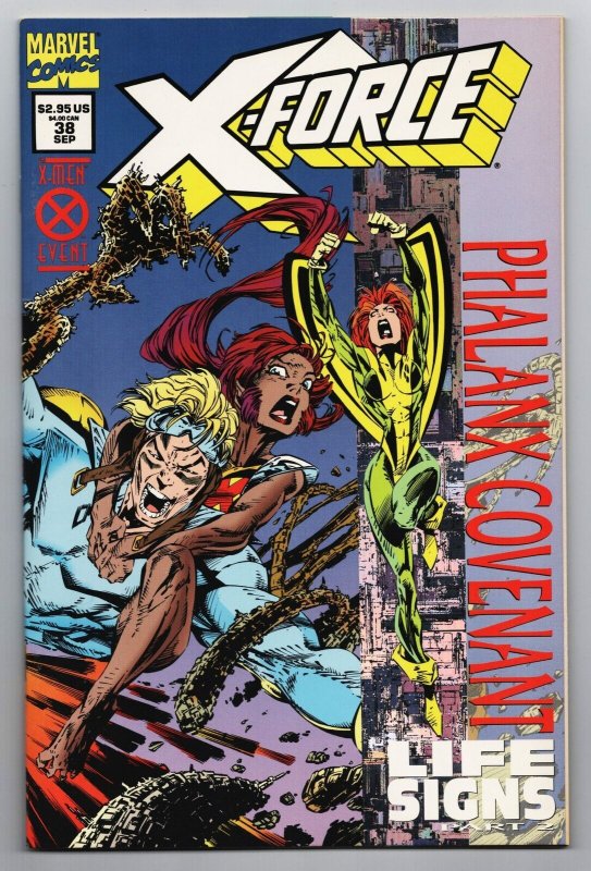  X-Force #38 Holofoil Cvr | Phalanx Covenant (Marvel, 1994) FN