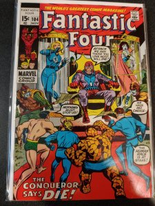 FANTASTIC FOUR #104 F/F+ SILVER AGE CLASSIC