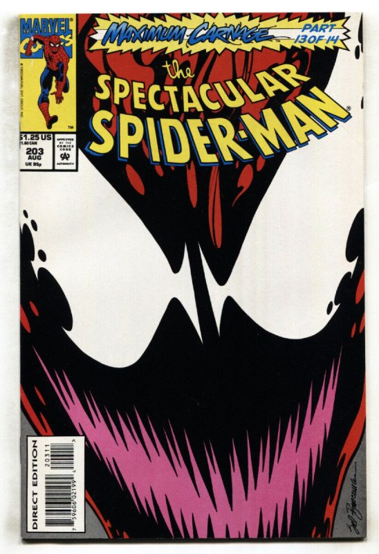 SPECTACULAR SPIDER-MAN #203--Carnage --1993--MARVEL COMICS--NM-