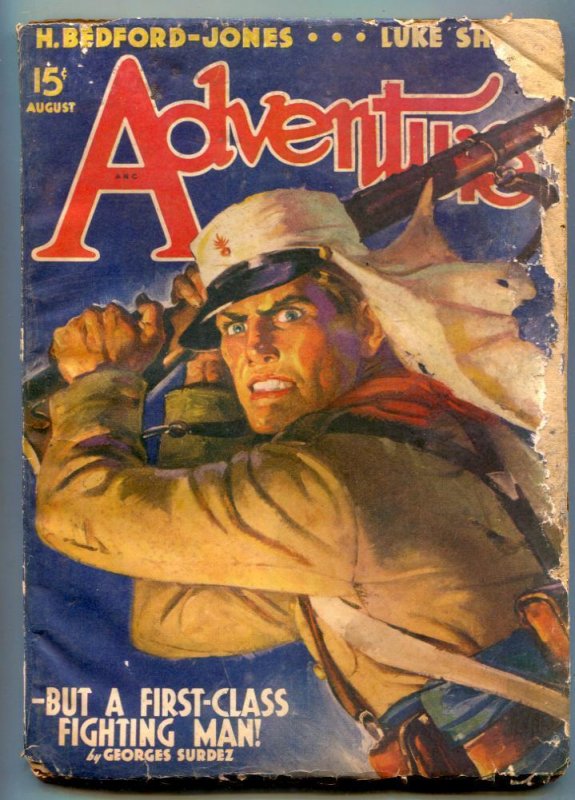 Adventure Pulp August 1940- Surdez Foreign Legion fair